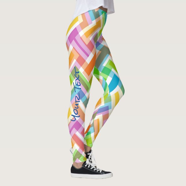 Abstrakte Muster-Leggings Leggings (Rechts)