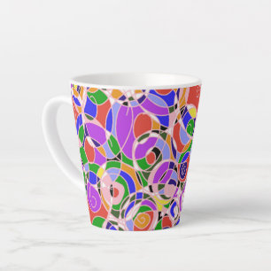 Abstrakte Muster Milchtasse
