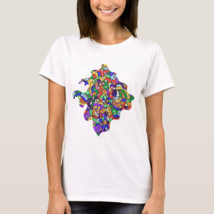 Abstrakte Muster T-Shirt