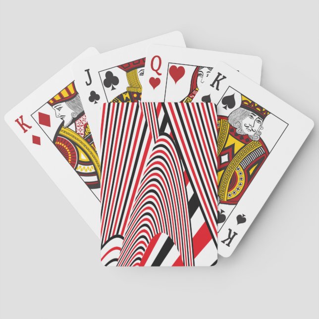 Abstrakte Mustererstellung 2 Spielkarten (Rückseite)