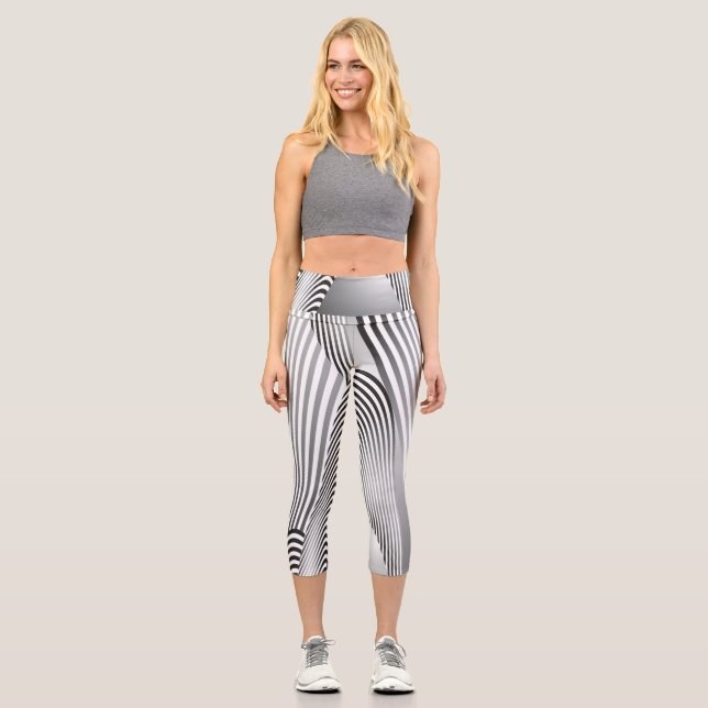 Abstrakte Mustererstellung 3 Capri Leggings (Vorderseite)