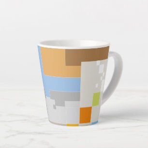 Abstrakte Mustererstellung Milchtasse
