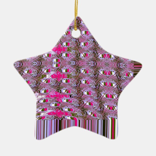 Abstrakte Musterkunst drucken, dicht und komplizie Keramik Ornament (Vorne)