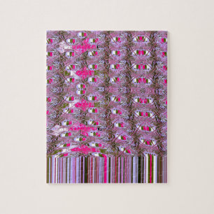 Abstrakte Musterkunst drucken, dicht und komplizie Puzzle