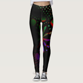 abstrakte Musterkunst Leggings