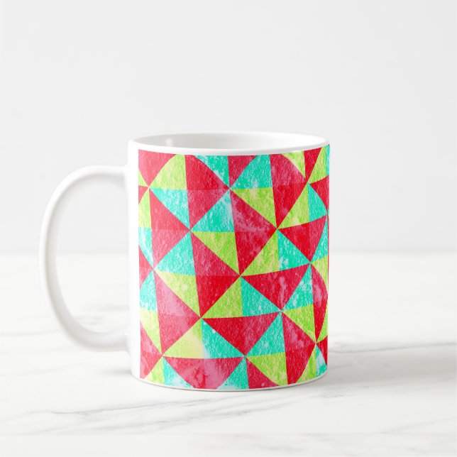 Abstrakte Musterwandtextur Hintergrundabstract,  Kaffeetasse (Links)