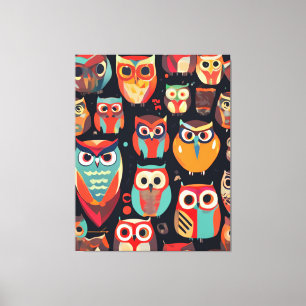 Abstrakte Nachtbeobachter Leinwanddruck