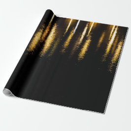 Abstrakte Nachtlichter Meerglanz-Reflexion Geschenkpapier