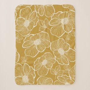Abstrakte nahtlose Blumenmuster. Blume Sherpadecke