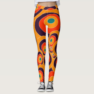 Abstrakte nahtlose farbenfrohe Ovals Leggings