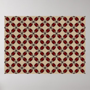 Abstrakte, nahtlose geometrische Fliesenmuster, Poster