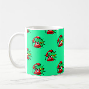 Abstrakte nahtlose Telefonstruktur. Creative Tele Kaffeetasse