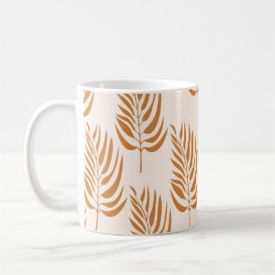 Abstrakte Natur, Minimalistisches Nahtloses Muster Kaffeetasse