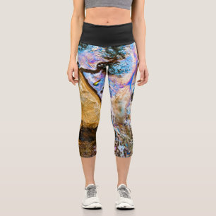 abstrakte Natur noch Wasser Capri Leggings