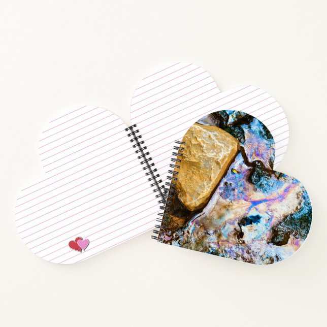 abstrakte Natur noch Wasser Notebook Notizbuch (Innenseite)