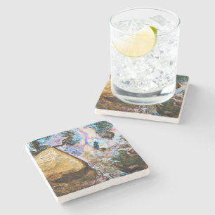 abstrakte Natur Stillwasser Stein Untersetzer