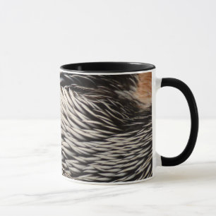 Abstrakte Naturfotografie von Pelikanfedern Tasse
