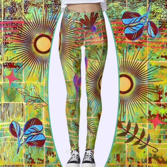 Abstrakte Naturkunde Leggings (Von Creator hochgeladen)