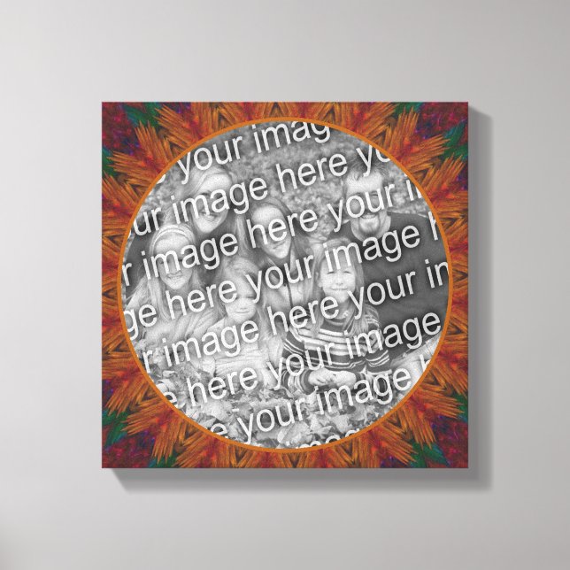 Abstrakte Naturkunst Gestalten Sie Ihr eigenes Fot Leinwanddruck (Vorderseite)