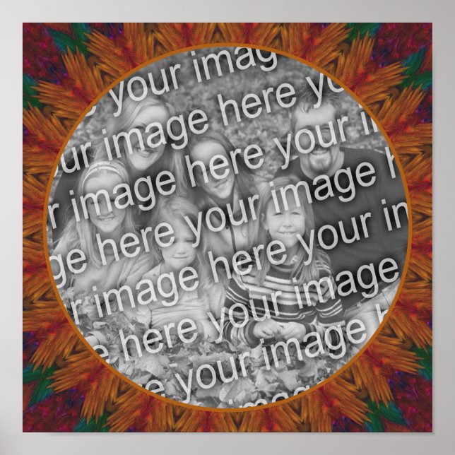 Abstrakte Naturkunstrahmen gestalten Ihr eigenes F Poster (Vorne)