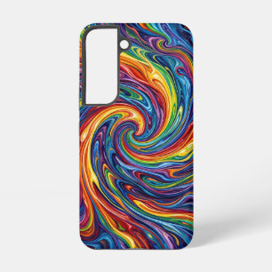 Abstrakte Nebel-Regenbogen-Swirbel-Samsung-Hüllen Samsung Galaxy Hülle