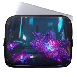 Abstrakte Neonadern 10' Laptopschutzhülle