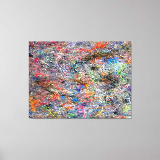 Abstrakte Neonfarben Spritzer Gallery Leinwanddruck (Vorderseite)