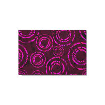 Abstrakte Neonrosa Kreise durch die Zeit