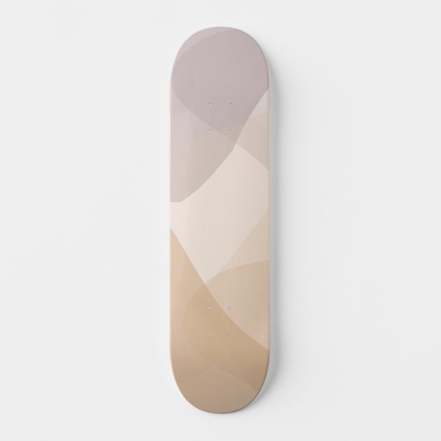 Abstrakte neutrale Tonwerte Skateboard (Vorderseite)