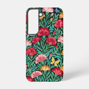 Abstrakte nordische florale Schmetterlinge Samsung Galaxy Hülle