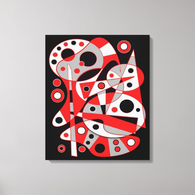 Abstrakte Nr. 961 Leinwanddruck (Vorderseite)