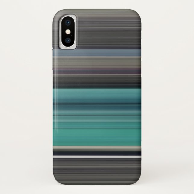 Abstrakte Nummer 1: Aquamarin und grau Case-Mate iPhone Hülle (Rückseite)