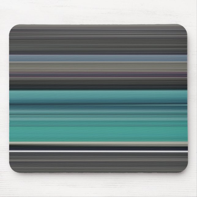 Abstrakte Nummer 1: Aquamarin und grau Mousepad (Vorne)