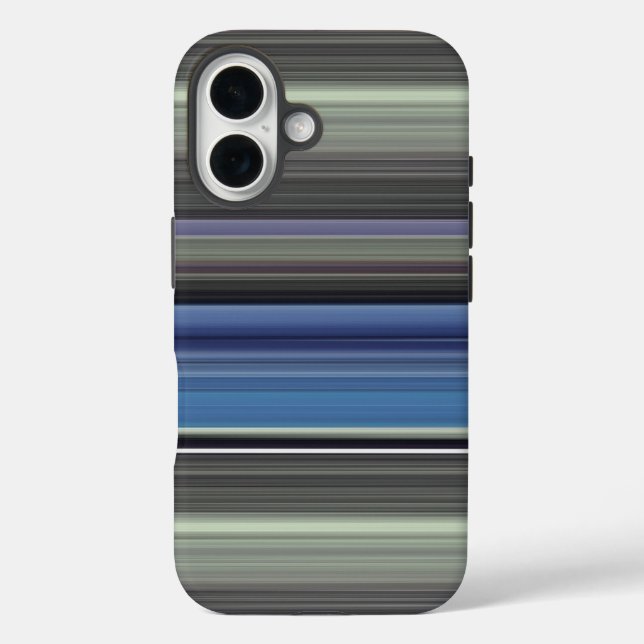 Abstrakte Nummer 1: blau und grau Case-Mate iPhone Hülle (Rückseite)