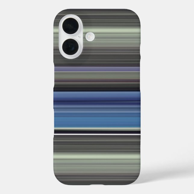 Abstrakte Nummer 1: blau und grau Case-Mate iPhone Hülle (Rückseite)