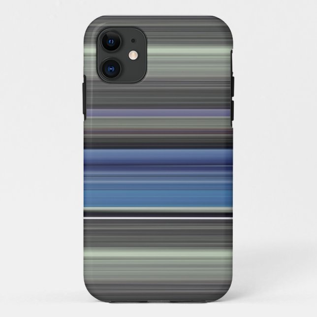 Abstrakte Nummer 1: blau und grau Case-Mate iPhone Hülle (Rückseite)