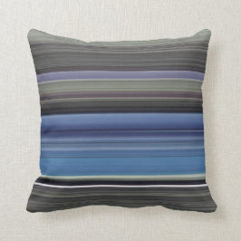 Abstrakte Nummer 1: blau und grau Kissen