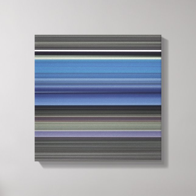 Abstrakte Nummer 1: blau und grau Leinwanddruck (Vorderseite)