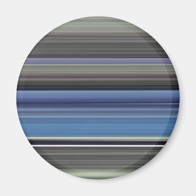 Abstrakte Nummer 1: blau und grau Magnet (Vorne)