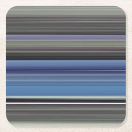 Abstrakte Nummer 1: blau und grau Rechteckiger Pappuntersetzer