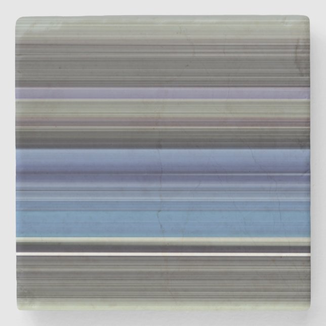 Abstrakte Nummer 1: blau und grau Steinuntersetzer (Vorderseite)