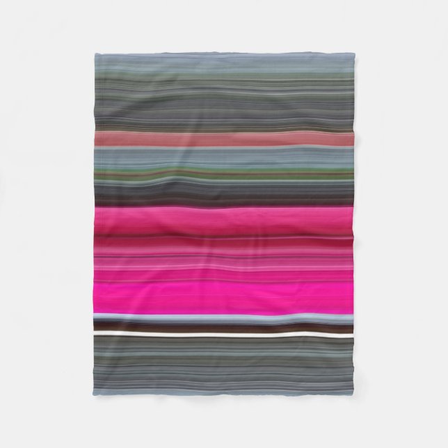 Abstrakte Nummer 1: Getreide und Grau Fleecedecke (Vorderseite)