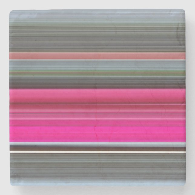 Abstrakte Nummer 1: Getreide und Grau Steinuntersetzer (Vorderseite)