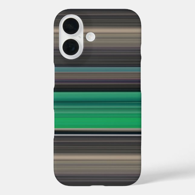 Abstrakte Nummer 1: grün und grau Case-Mate iPhone Hülle (Rückseite)