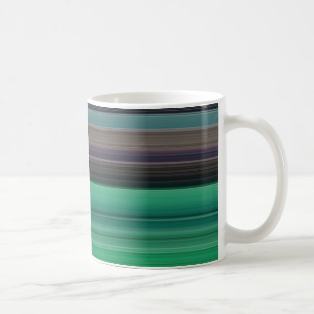 Abstrakte Nummer 1: grün und grau Tasse (Rechts)
