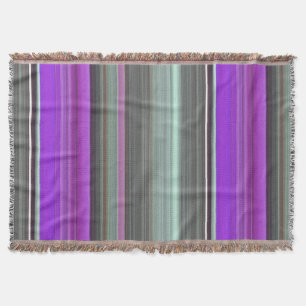 Abstrakte Nummer 1: Lila und grau Decke