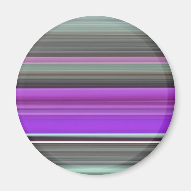 Abstrakte Nummer 1: Lila und grau Magnet (Vorne)