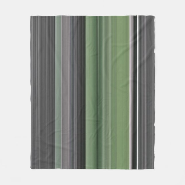 Abstrakte Nummer 1: Olive green und grau Fleecedecke (Vorderseite)