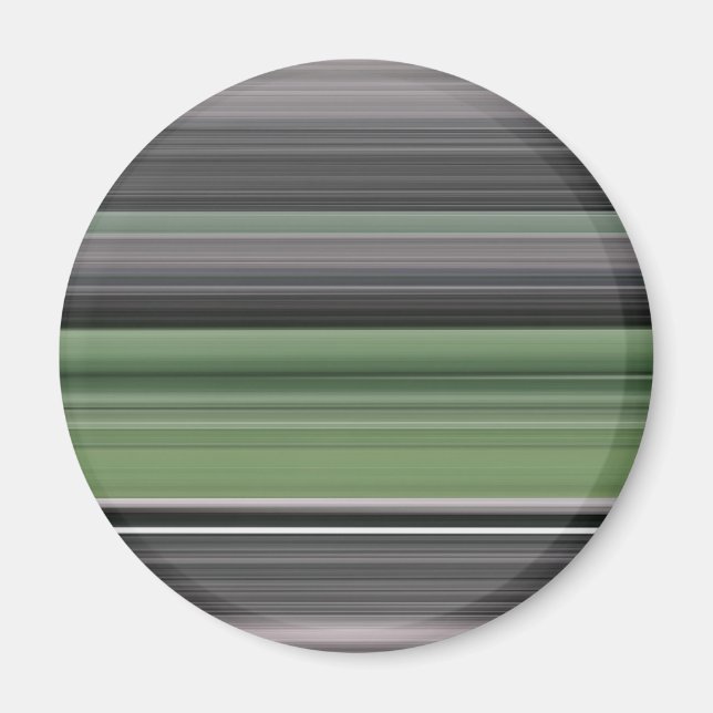 Abstrakte Nummer 1: Olive green und grau Magnet (Vorne)