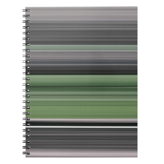 Abstrakte Nummer 1: Olive green und grau Notizblock (Vorderseite)